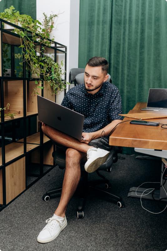 InterCode software developer and team member working on innovative projects