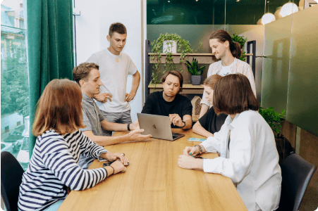 InterCode development team member working on cloud-based solutions